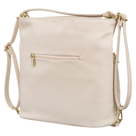 Große Damen Tasche mit Taschen in Beige – Rovicky