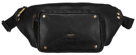 Herren-Bauchtasche aus Leder mit Fronttasche – Peterson