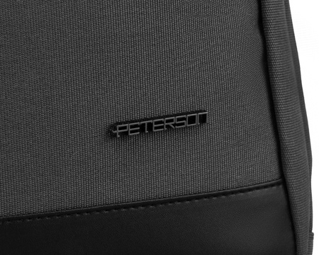 Zweifach unterteilter Laptop-Rucksack 15” in Grau – Peterson
