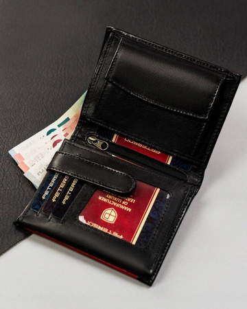 Herren Geldbörse hochformat mittelgroß ohne äußeren Verschluss – Peterson