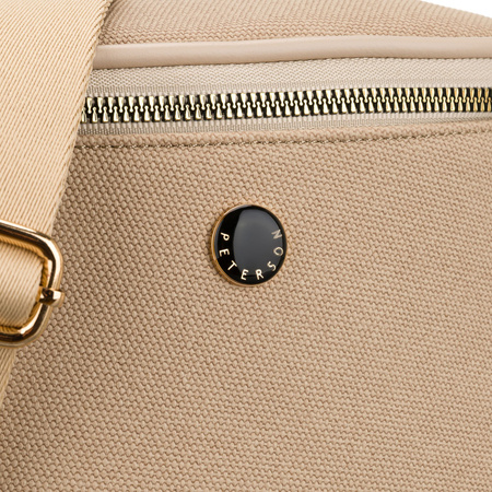 Beige Damen-Gürteltasche mit Reißverschluss und verstellbarem Riemen – Peterson