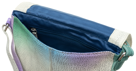 Handbemalte Damen Tasche aus Leder im Folk-Stil