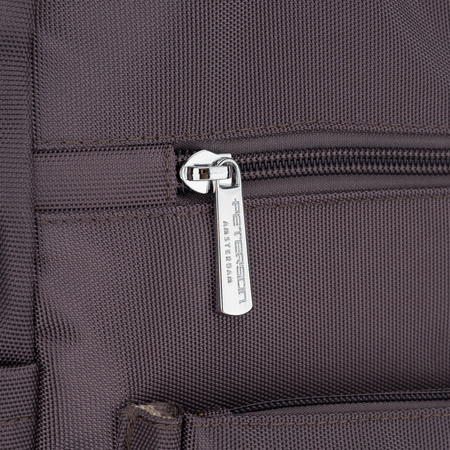 Geräumige Damen-Handtasche in Grau mit einem Laptopfach aus Polyester – Peterson