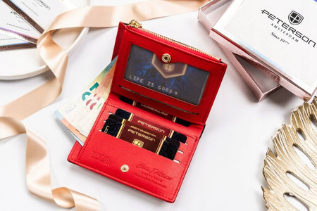 Kleine Damen Portemonnaie aus Öko-Leder – Peterson