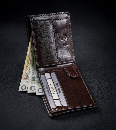 Herren Geldbörse aus Leder mit RFID Protect – Rovicky