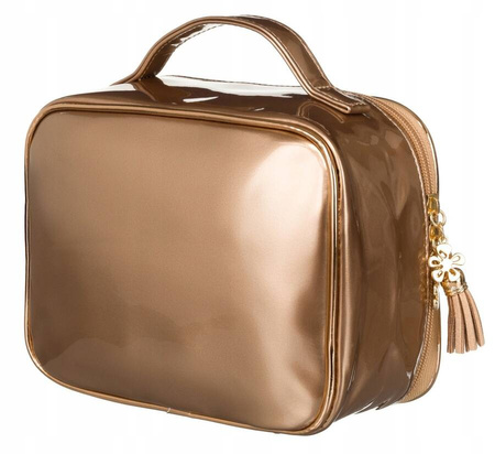 Reiseorganizer in Gold mit Tragegriff – Peterson