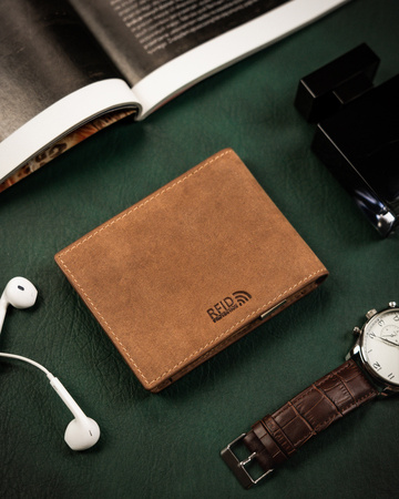 Herren Geldbörse aus Leder mit Geldklammer – Peterson