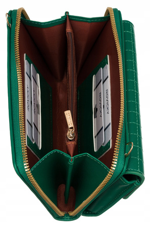 Elegante Mini Damen Handtasche-Geldbörse mit langem, abnehmbarem Riemen – 4U Cavaldi