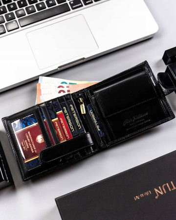 Elegante Herren-Geldbörse aus Naturleder – Peterson