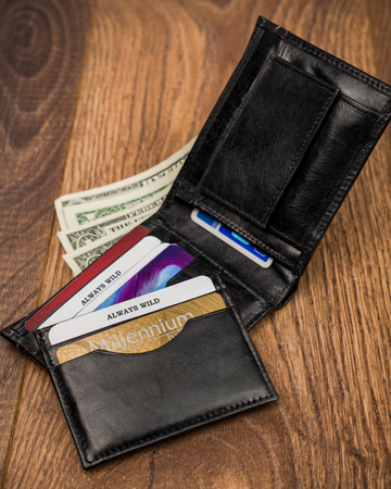 Herren Geldbörse aus Leder Always Wild® für Karten