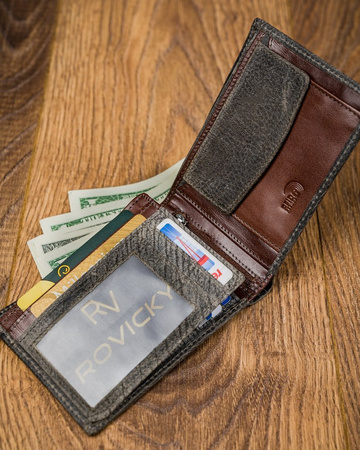 Herren Geldbörse bunt aus Echtleder – Forever Young