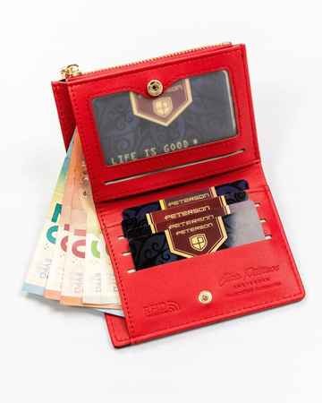 Kleine Damen Geldbörse aus Öko-Leder – Peterson