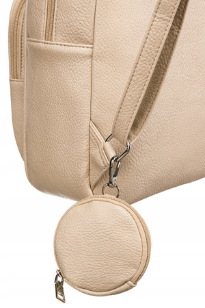 Kleiner, stilvoller Damen Rucksack aus Öko-Leder – Rovicky