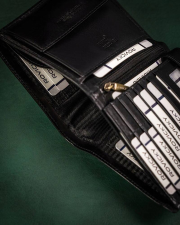 Große Herren Geldbörse aus Leder mit RFID-Schutz – Rovicky