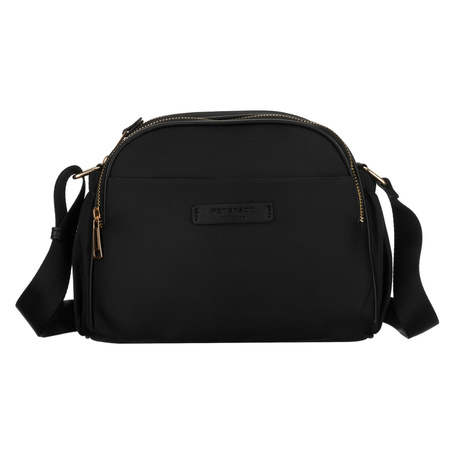 Nylon-schwarze Damen-Umhängetasche, einteilig mit sechs Taschen - Peterson