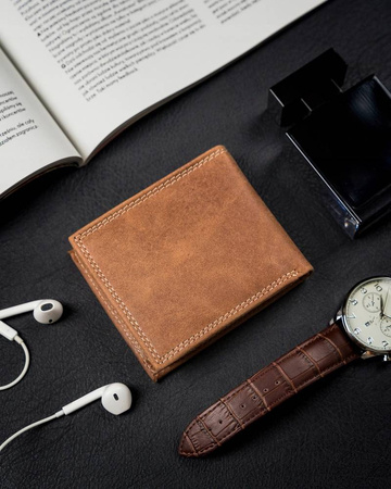 Herren Geldbörse aus Leder ohne Verschluss – Always Wild