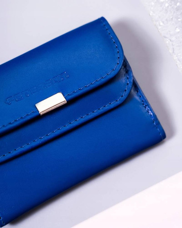 Kleine Damen Geldbörse aus Leder mit Druckknopf – Peterson