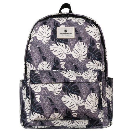 Städtischer Rucksack mit einem Hauptfach und Außentasche – Peterson