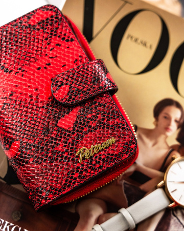 Kompakte Damen Geldbörse mit exotischem Muster – Peterson