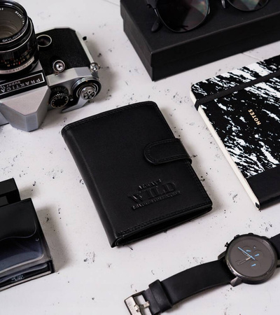 Große Herren Geldbörse aus Nubukleder in vertikaler Ausführung – Always Wild