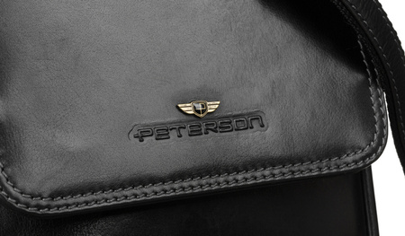 Kleine Herren Umhängetasche aus echtem Leder – Peterson
