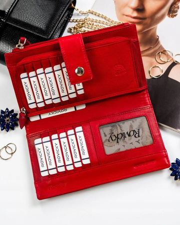 Große Damen Geldbörse aus Echtleder – Rovicky