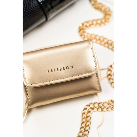 Lackierte Damen Geldbörse in Gold als Geschenk – Peterson