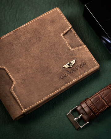 Herren Geldbörse aus Leder mit Kartenfach – Peterson