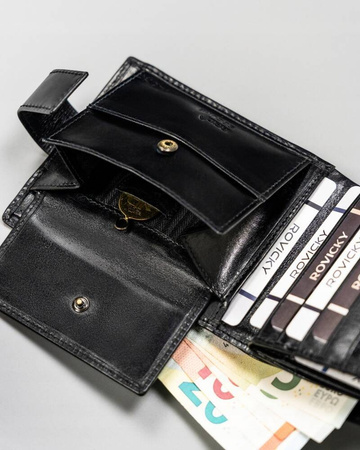 Elegante Herren Geldbörse aus Leder – Rovicky