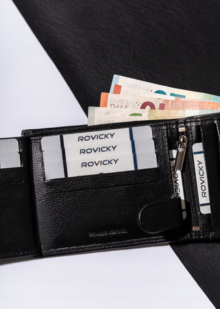 Herren Geldbörse im Querformat aus Echtleder