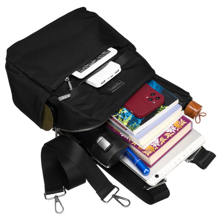 Damen Rucksack mit Taschen in Schwarz – Peterson