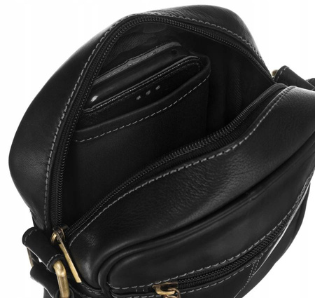 Herren Umhängetasche aus Leder – Peterson