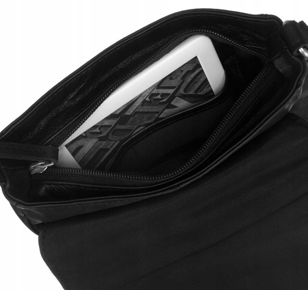 Damen Umhängetasche aus Leder mit Klappe – Peterson