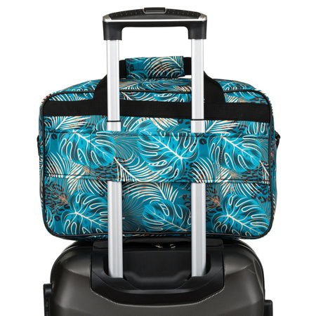 Reisetasche mit Pflanzenmuster und abnehmbarem Gurt – Rovicky