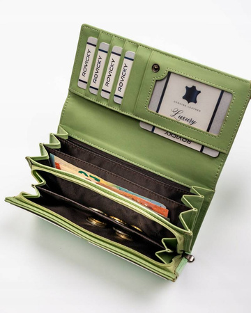 Große Damen Geldbörse Querformat aus Öko-Leder – 4U Cavaldi