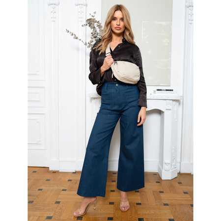 Beige Damen Gürteltasche aus Polyester mit verstellbarem Riemen – Peterson