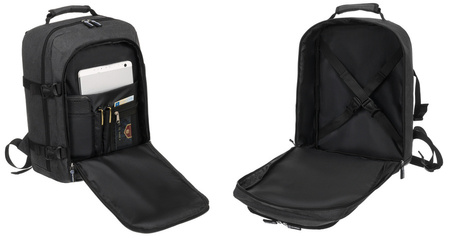 Wasserfester Reiserucksack mit Laptopfach aus Polyester – Peterson