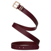 Damen-Gürtel aus Öko-Leder in einem schönen, burgunderroten Farbton mit goldener Schnalle - Peterson