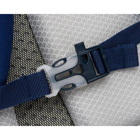 Zweikammeriger, marineblauer Stadtrucksack mit Außentaschen - Peterson