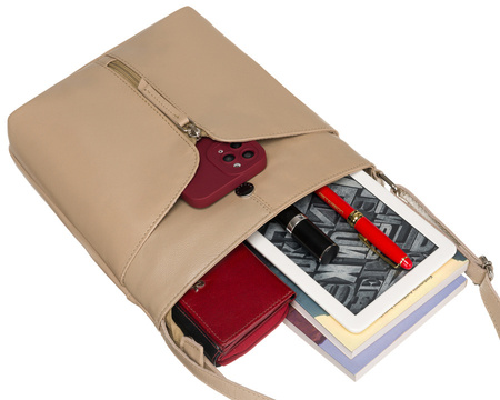 Damen Umhängetasche aus Leder mit verstellbarem Gurt – Peterson