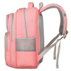 Rosa Schulrucksack aus atmungsaktivem Polyester – Peterson