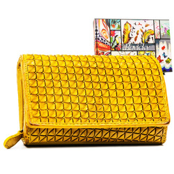 Klassische Damen Geldbörse für die Handtasche mit geometrischem Muster – Rovicky