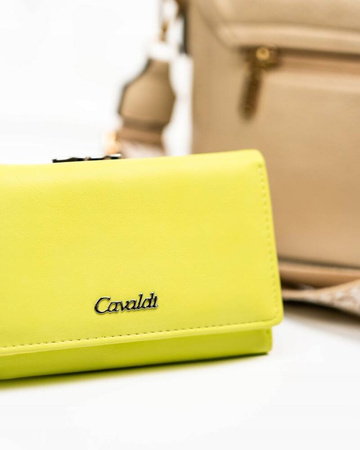 Damen Geldbörse aus Öko-Leder mit Druckknopf und Bügelverschluss – 4U Cavaldi