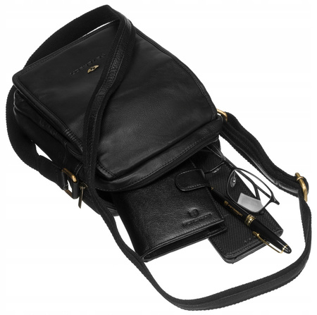 Herren Umhängetasche aus Leder – Peterson