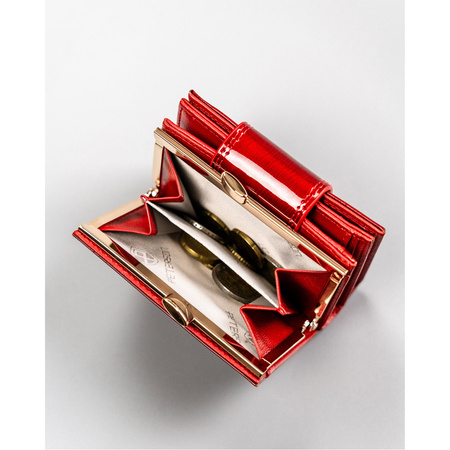 Elegante Damen Geldbörse mit RFID aus Lackleder – Peterson