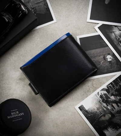 Herren Geldbörse aus Leder mit Dokumentenfach – Rovicky