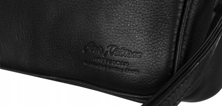 Zweifach unterteilte Herren Umhängetasche aus Leder – Peterson