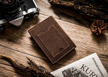 Große Herren Geldbörse aus Leder ohne Verschluss – Peterson