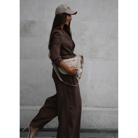 Damen-Umhängetasche in Beige aus Nylon – Peterson