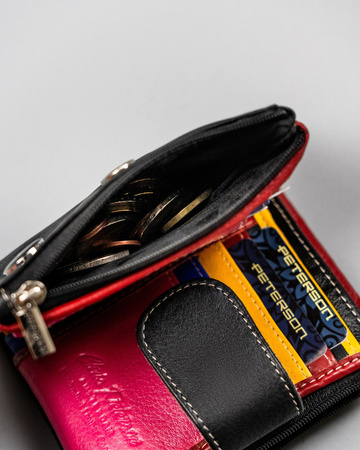 Damen Geldbörse aus Leder mit Fächern – Peterson